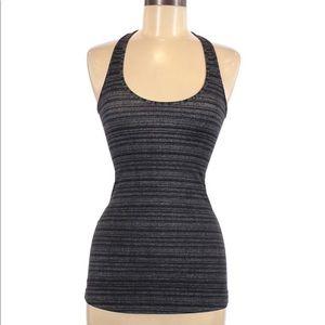 Lululemon • Black Stripe Athletic Tank Top
